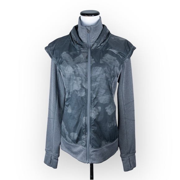 Lululemon Snug Sprinter Jacket 10 - Heathered Slate Gray Camo, Polartec, Running - Picture 1 of 15